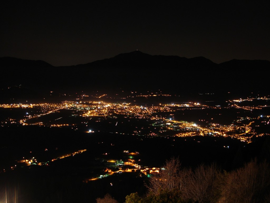 Vallata Feltrina di notte